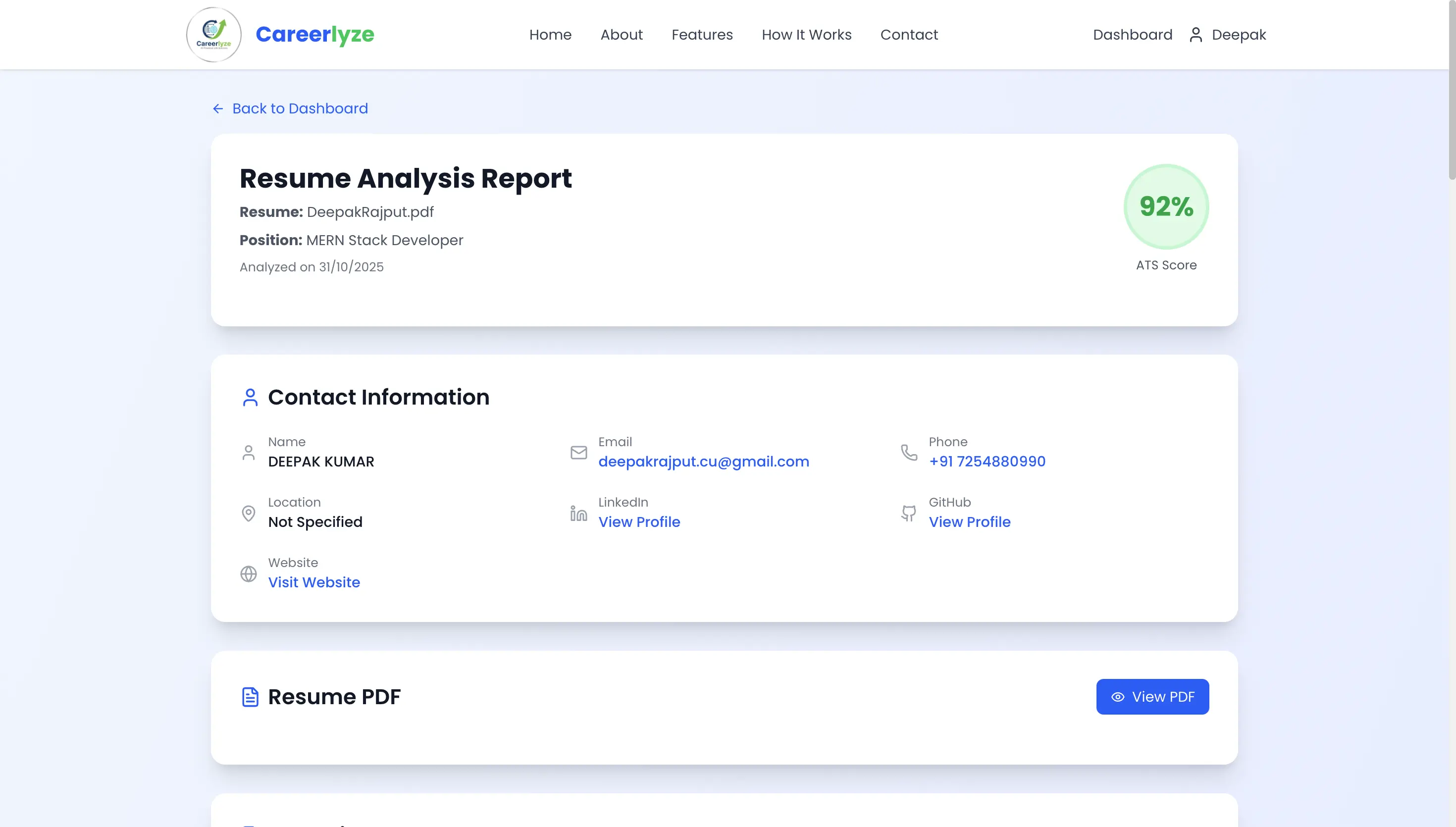 ATS Score Report