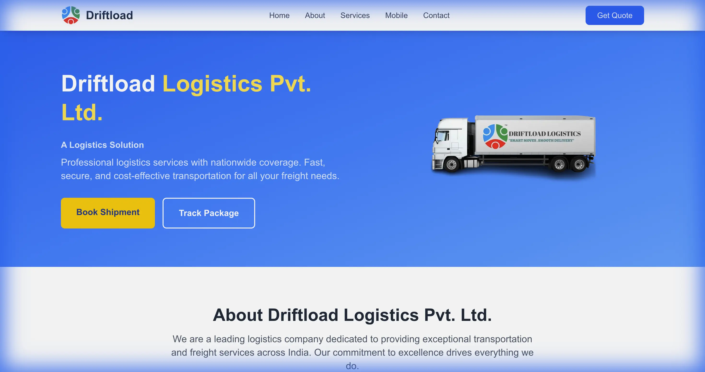 Driftload User Platform