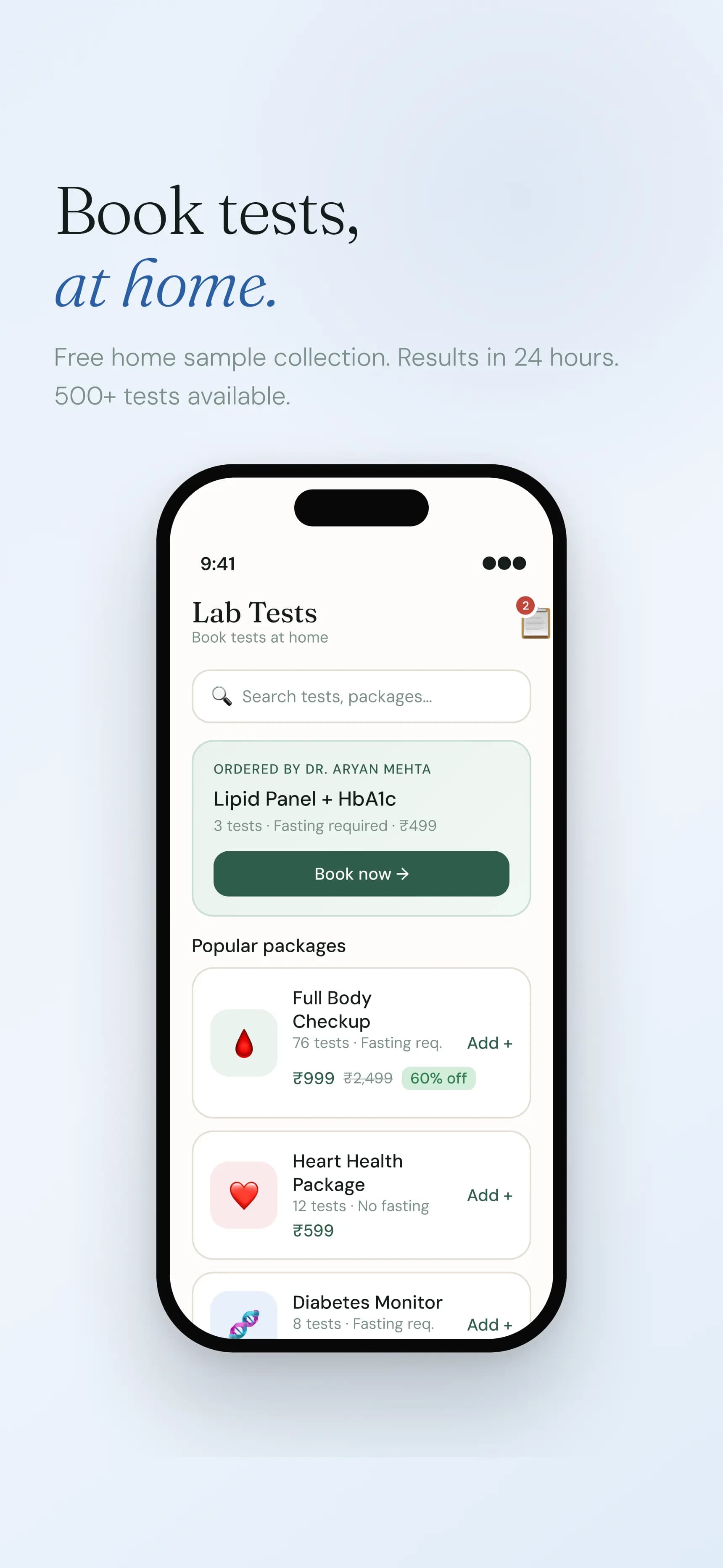 Lab Tests Booking