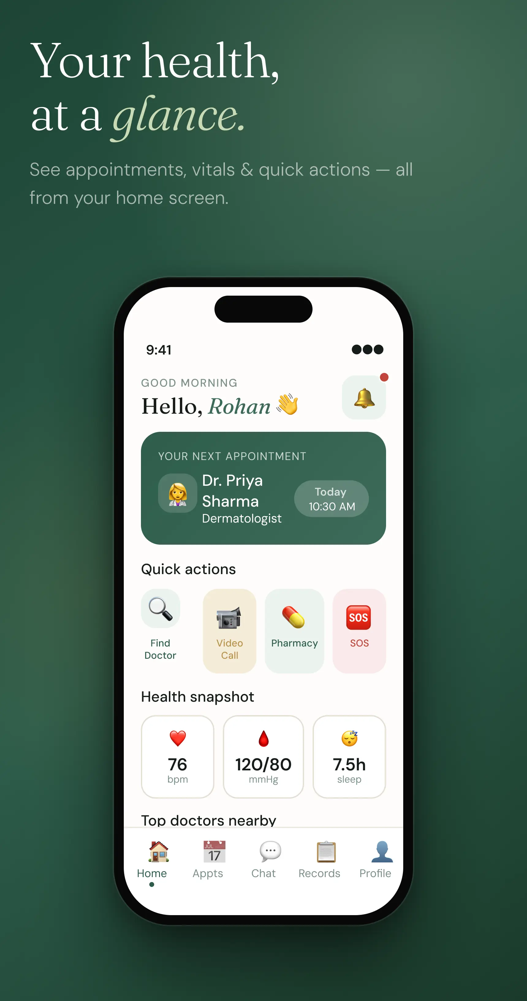 MedCare Healthcare Mobile App